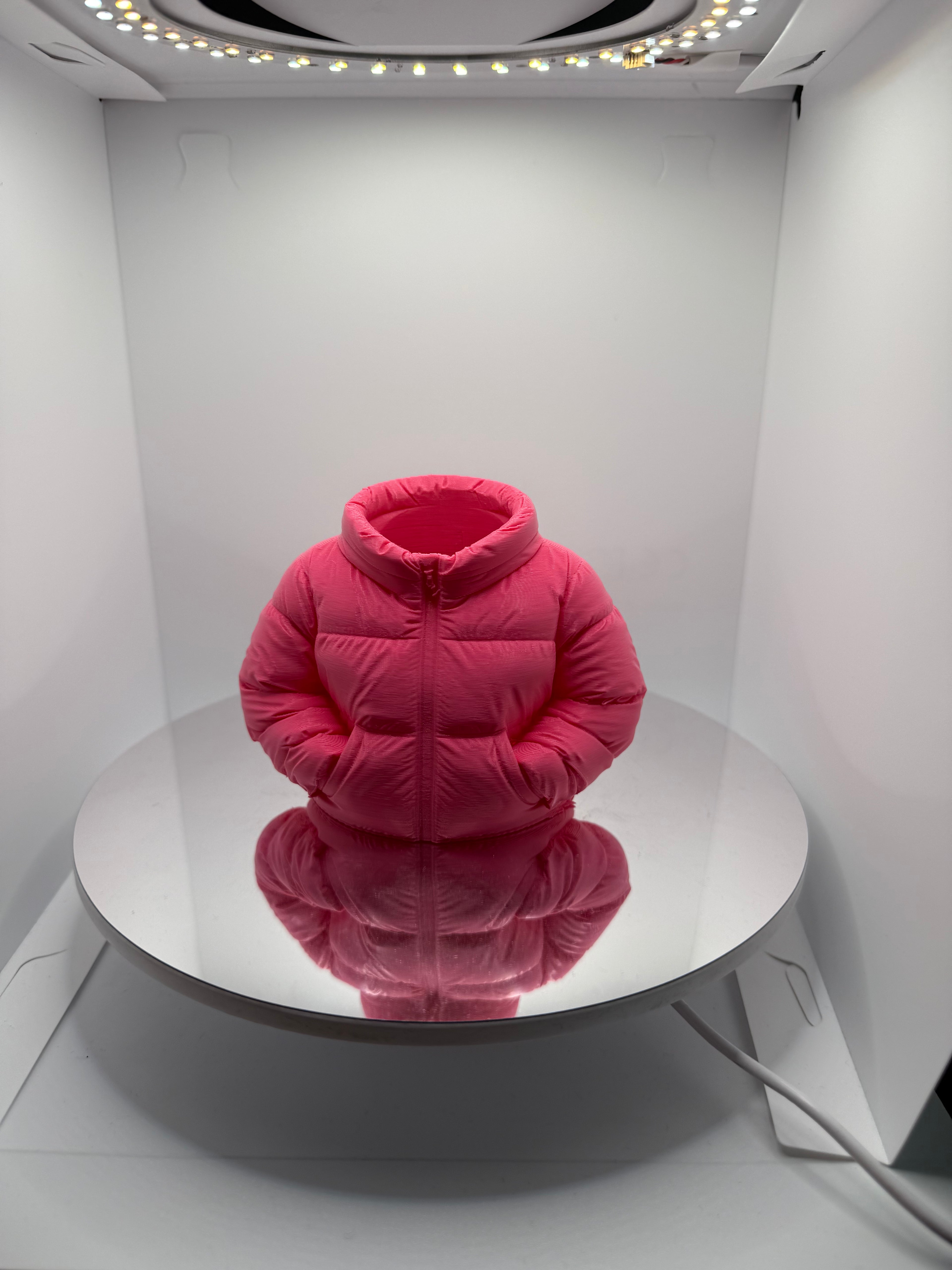 Dekoratif Şişme Mont Tasarımlı Kalemlik - Masaüstü düzenleyici