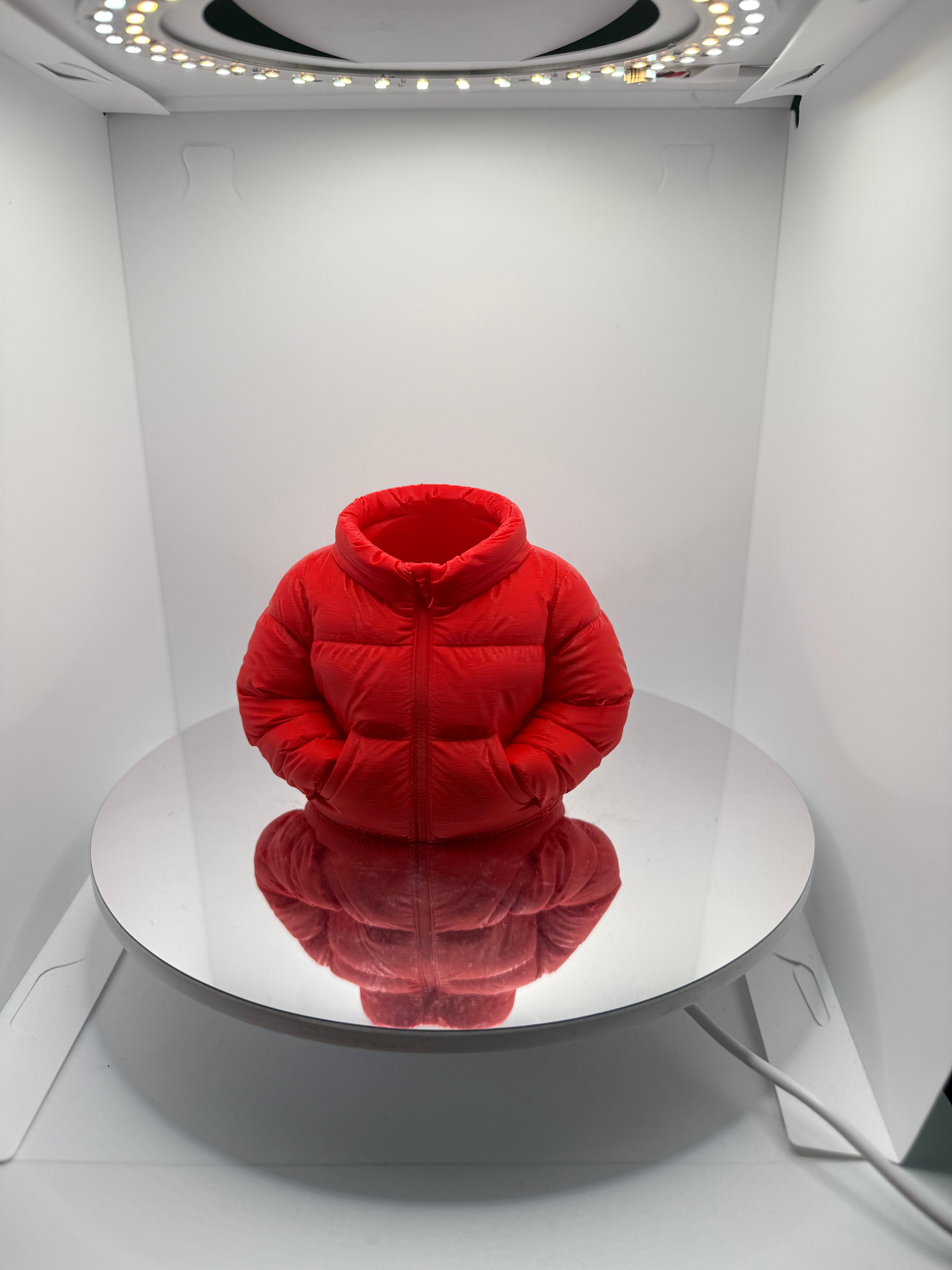 Dekoratif Şişme Mont Tasarımlı Kalemlik - Masaüstü düzenleyici