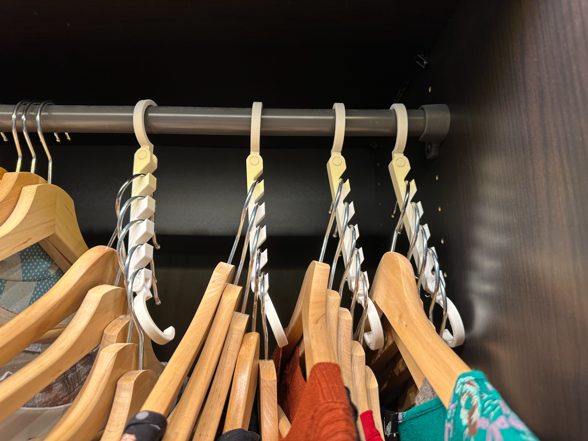 Askılık 3'li Set Gardırop Düzenleyici Dolap Içi Yer Tasarrufu Sağlayan Akıllı Kıyafet Askılığı