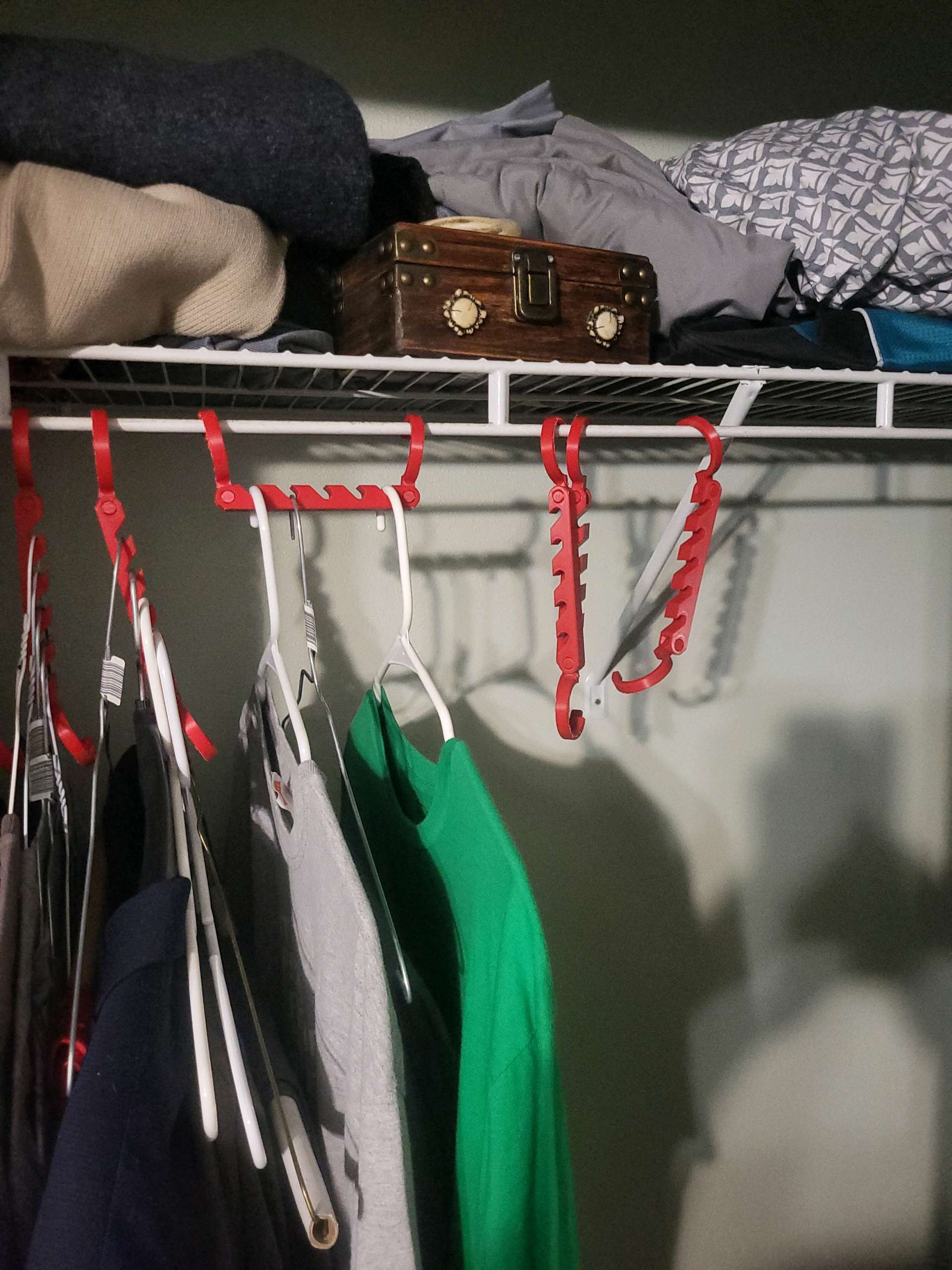 Askılık 3'li Set Gardırop Düzenleyici Dolap Içi Yer Tasarrufu Sağlayan Akıllı Kıyafet Askılığı