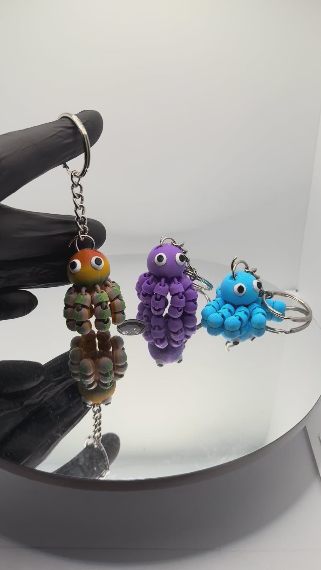 Hareketli Ahtapot Anahtarlık – Flexi Eklemli Sevimli Figür