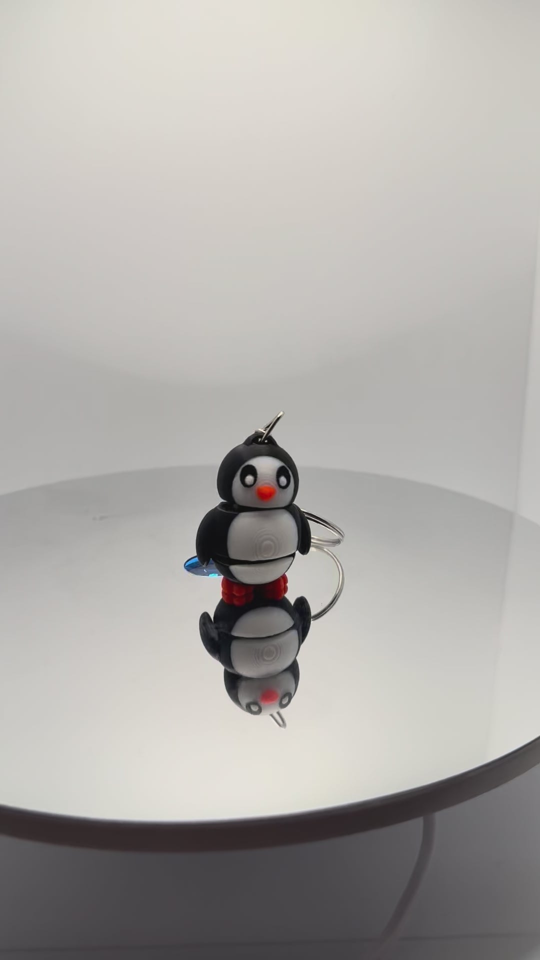 Hareketli Penguen Anahtarlık - Eklemli ve Sevimli Tasarım