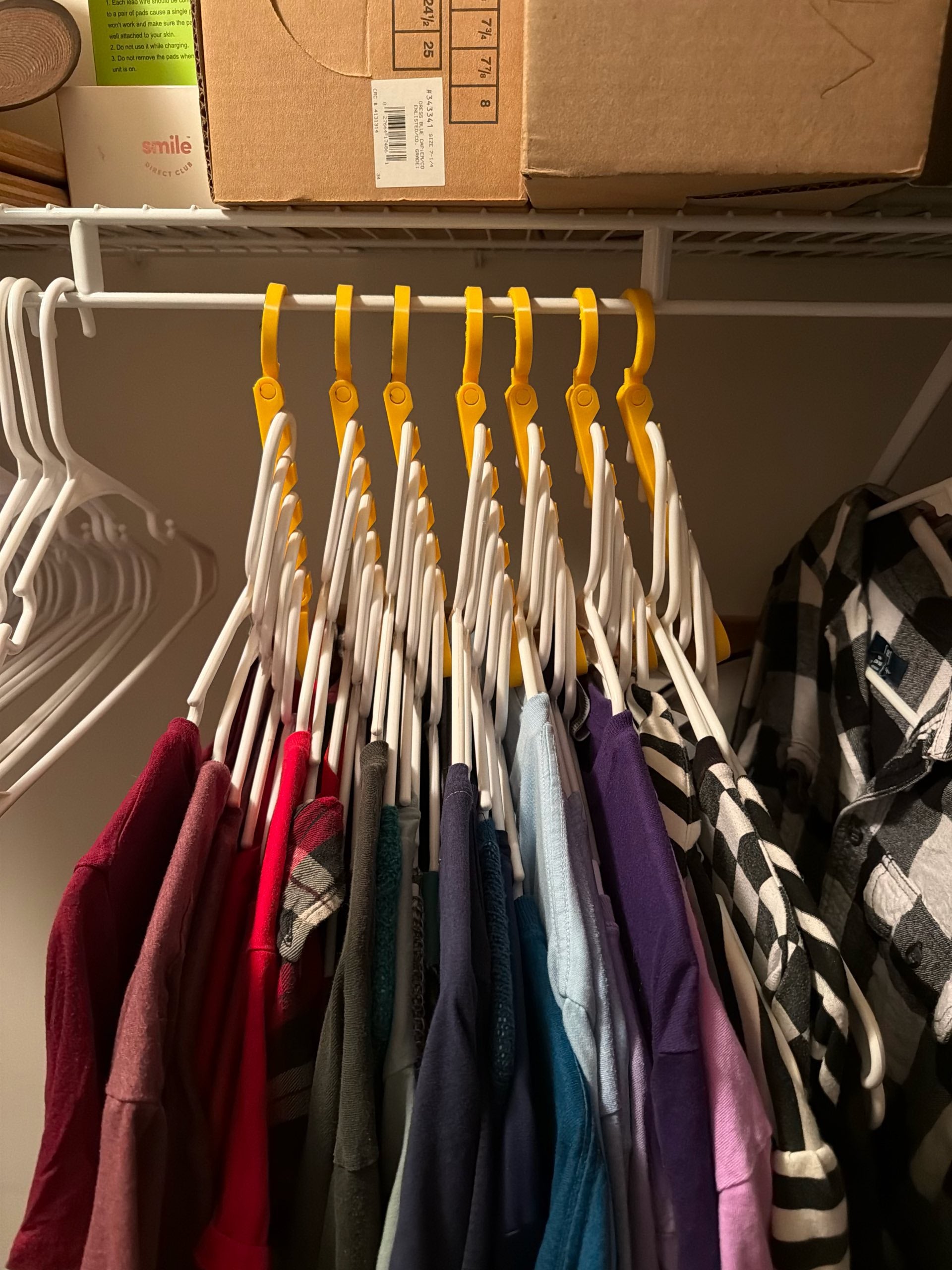 Askılık 3'li Set Gardırop Düzenleyici Dolap Içi Yer Tasarrufu Sağlayan Akıllı Kıyafet Askılığı